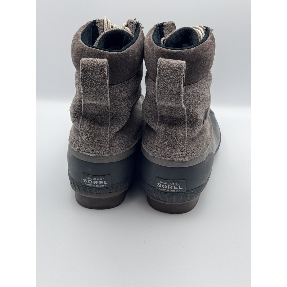 Sorel Cheyanne II Waterproof Duck Boots Men's Size 13 Taupe Brown Suede Rubber - Picture 10 of 16